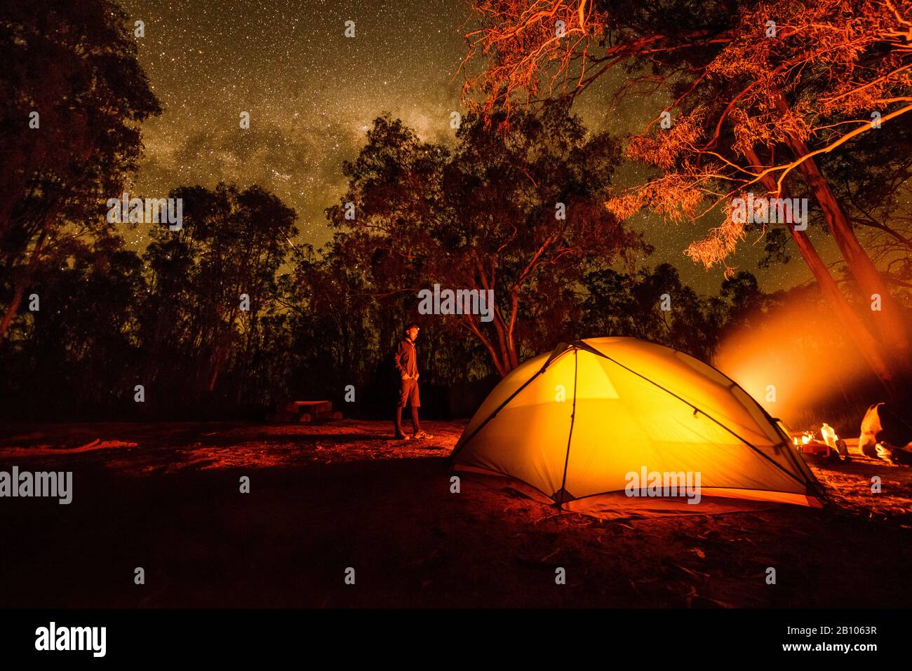 Camping in Australia Stock Photo Alamy