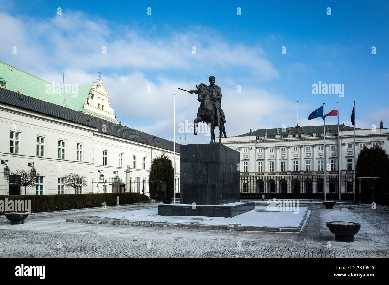 Presidential Palace, Warsaw, Poland Stock Photo