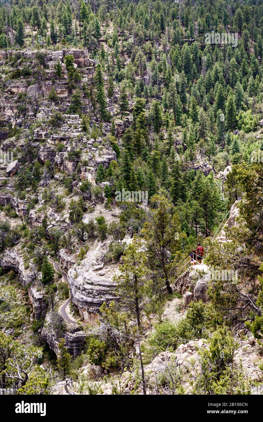 Walnut Canyon National Monument, Arizona, USA Stock Photo