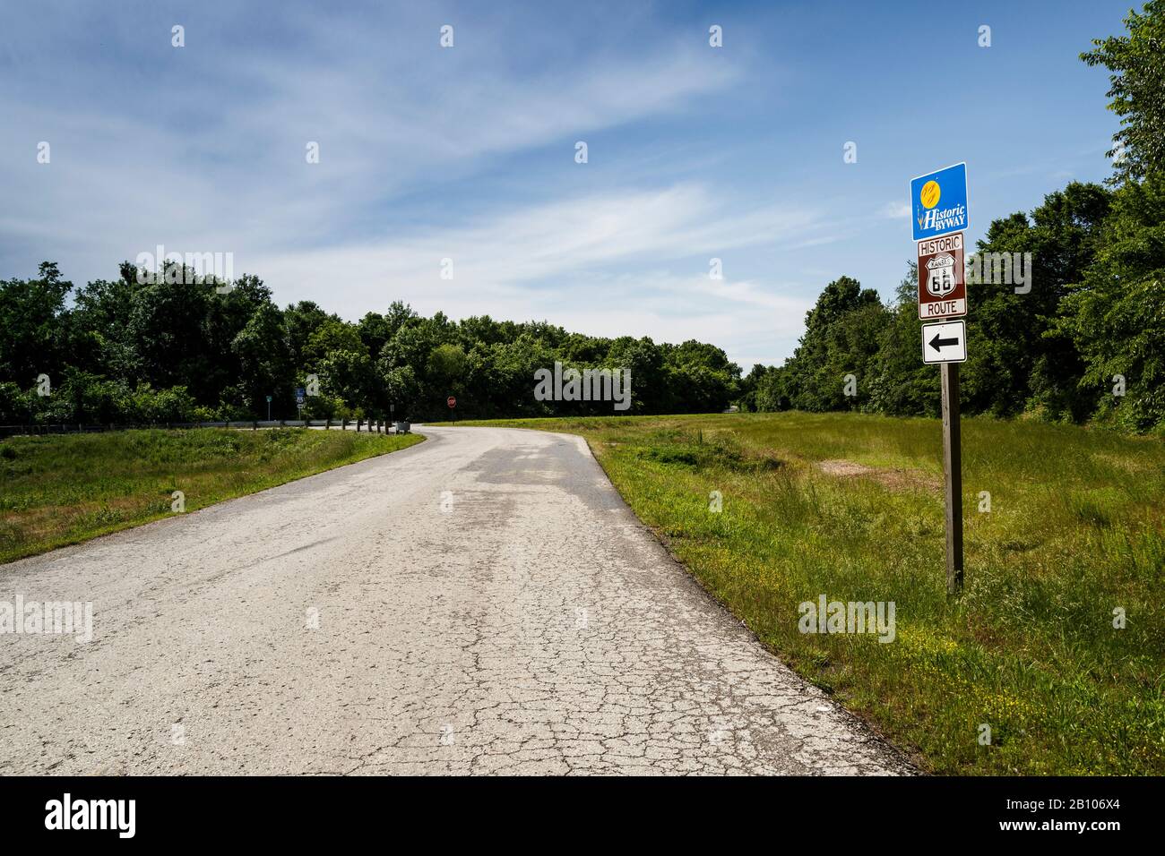 Historic Route 66, Kansas, USA Stock Photo Alamy