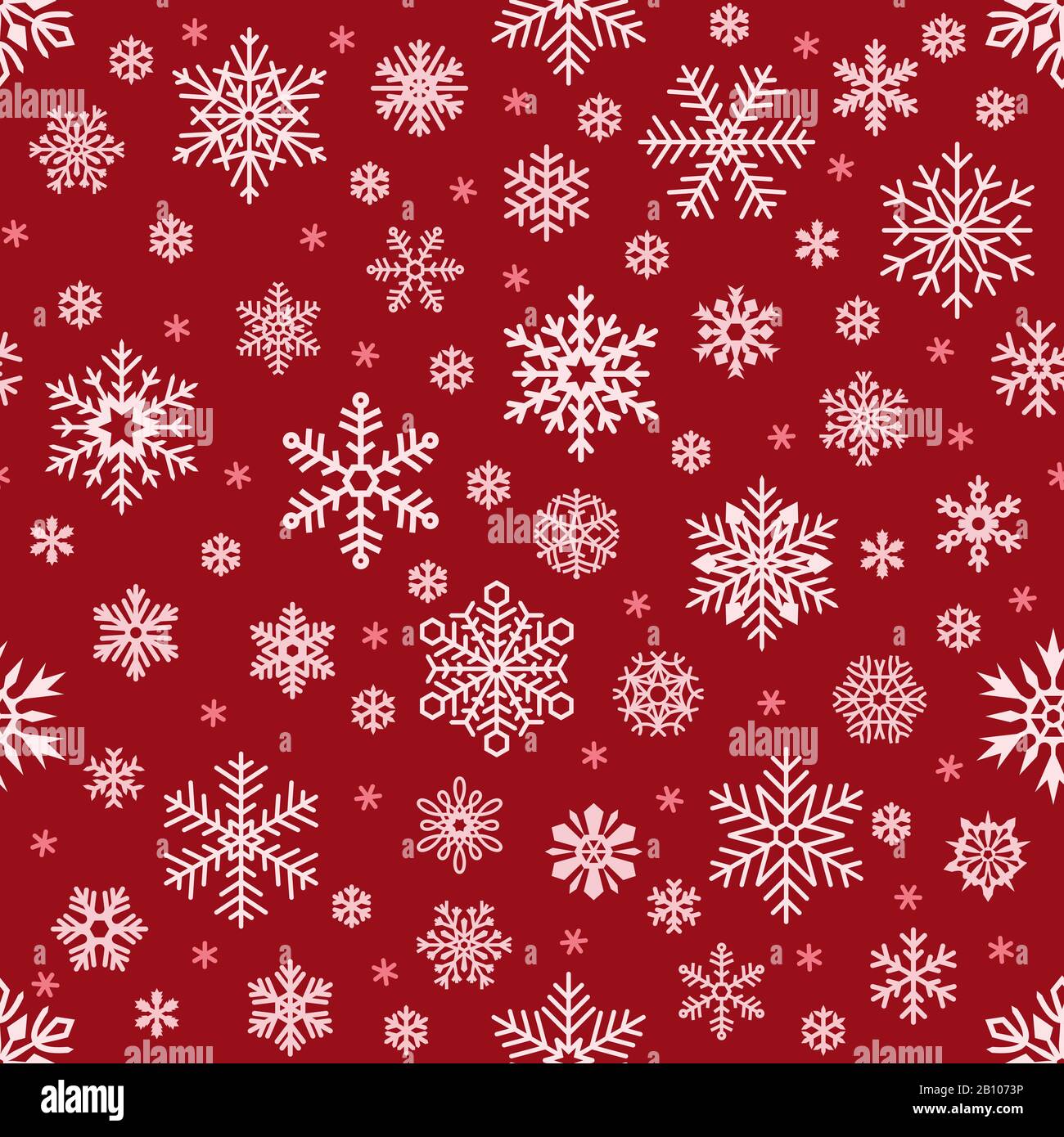 Red and White Snowflakes