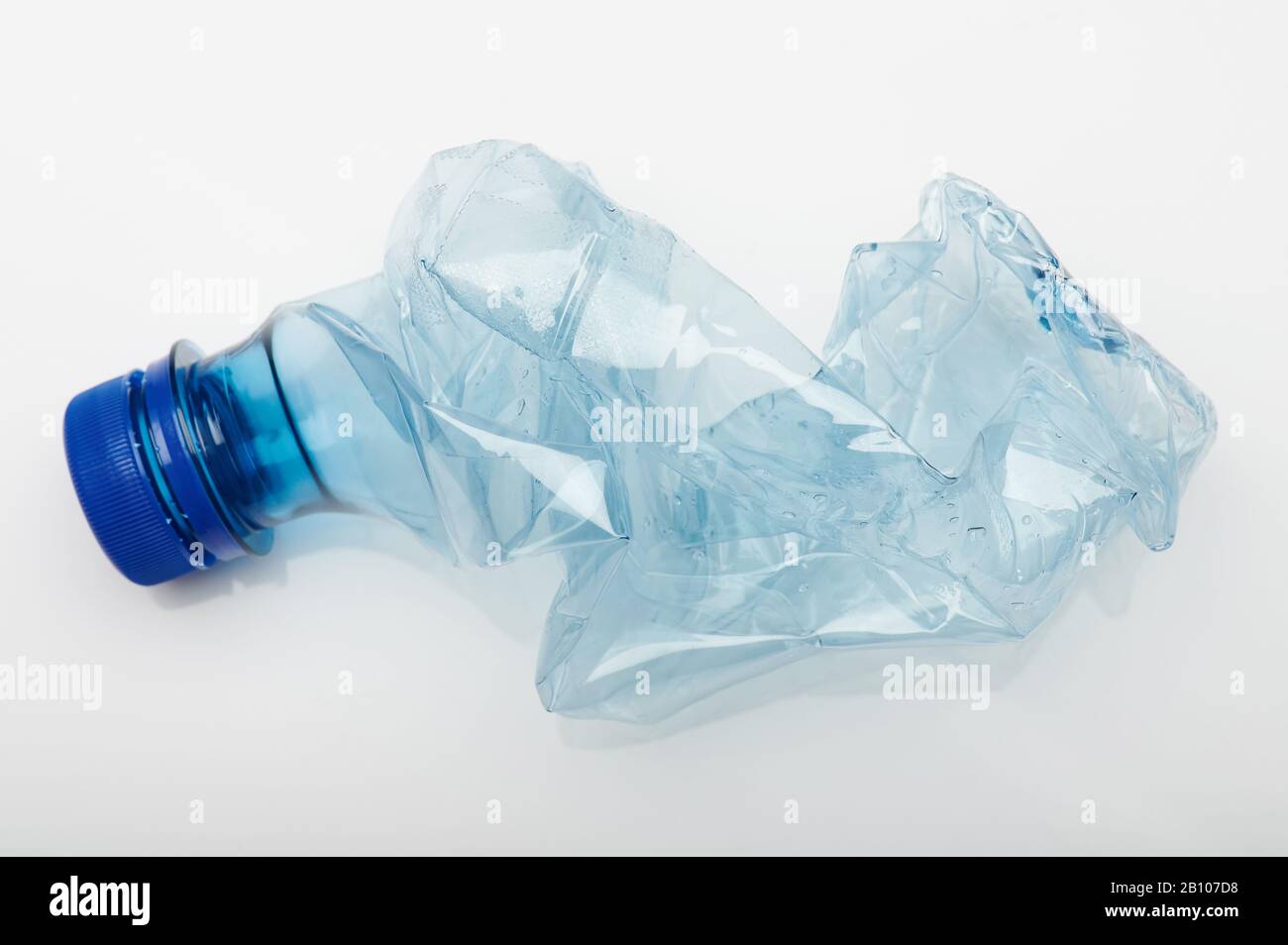 Used plastic bottle isolated on white studio background Stock Photo