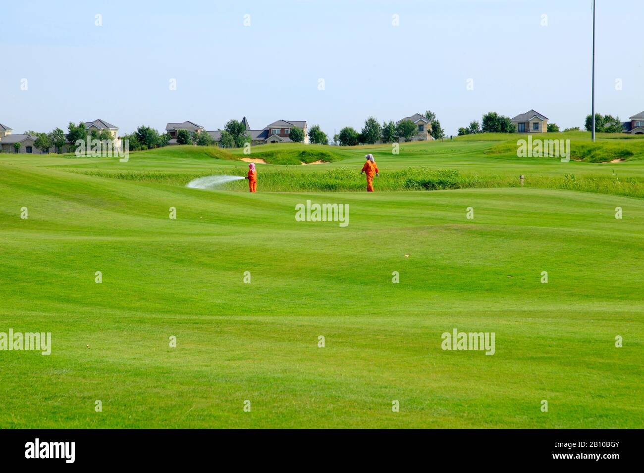 The golf course landscape,Leisure activities Stock Photo - Alamy