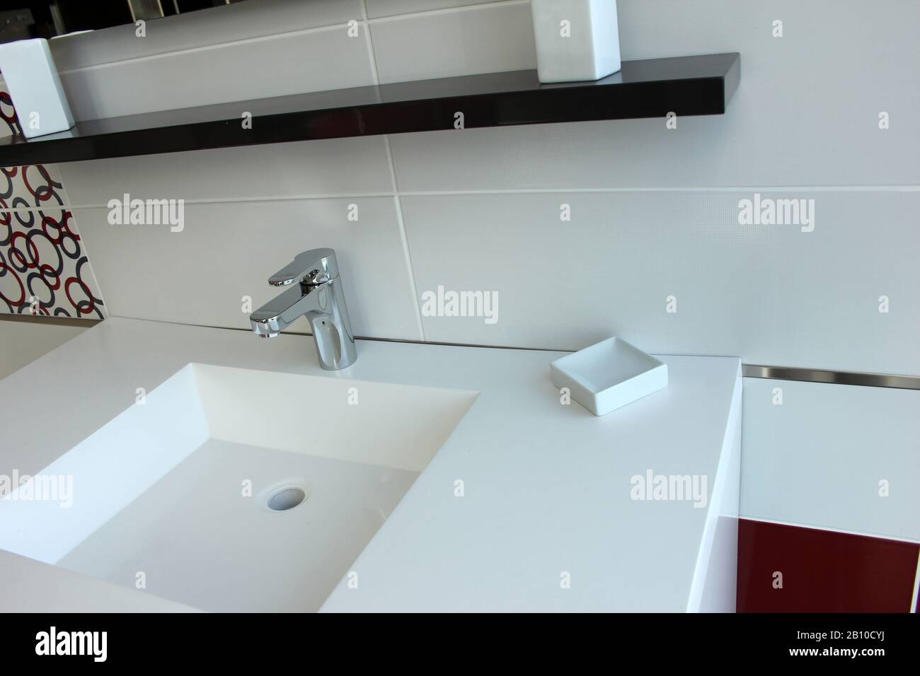 modern bathroom sink showroom Stock Photo Alamy