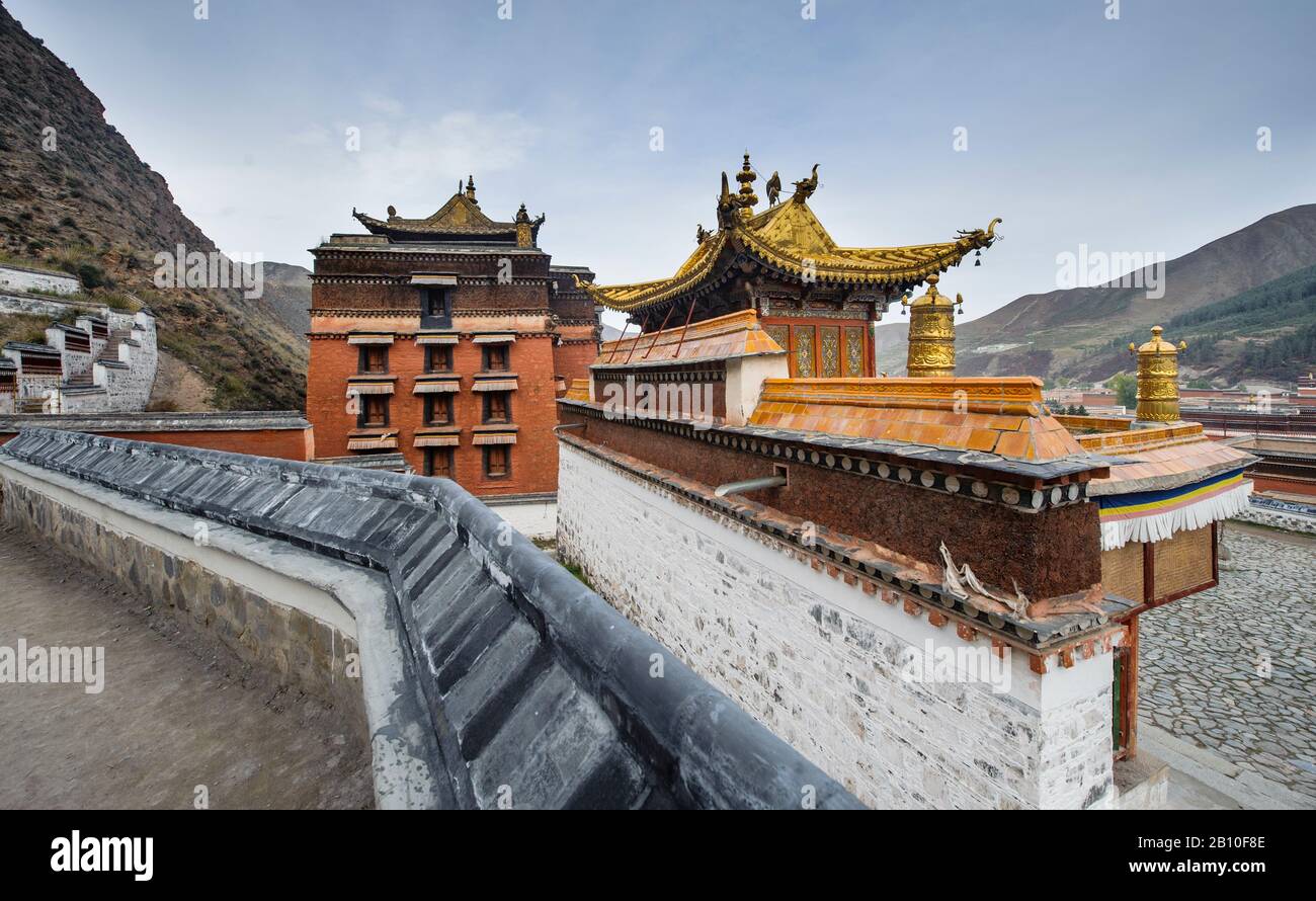 Labrang Monastery, Gansu Province, China Stock Photo