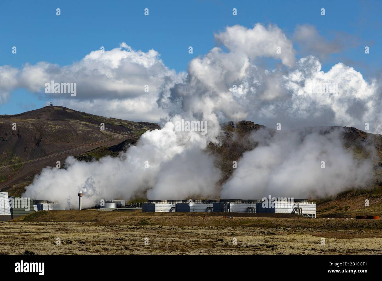 Geothermal power plant, Nessjavellir, Iceland Stock Photo