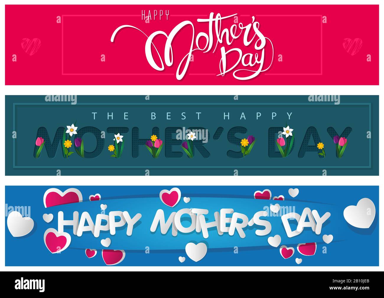 Happy womens day banners Stock Vector Images Alamy