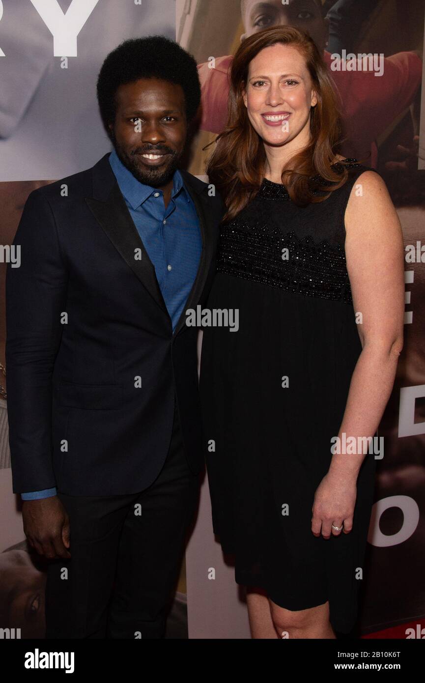 New York, United States. 21st Feb, 2020. Joshua Henry and Cathryn ...