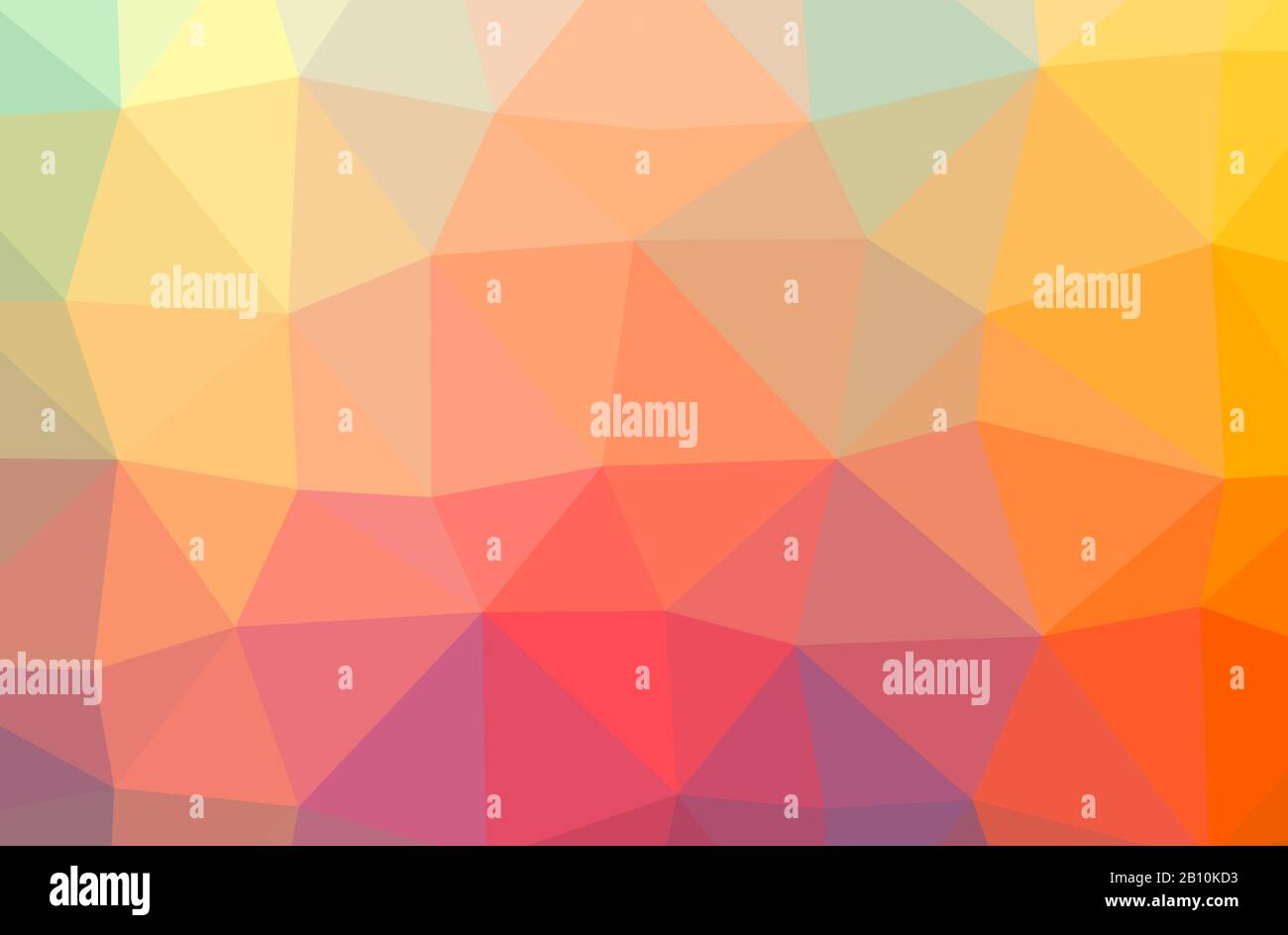 Illustration of abstract low poly orange horizontal background Stock ...