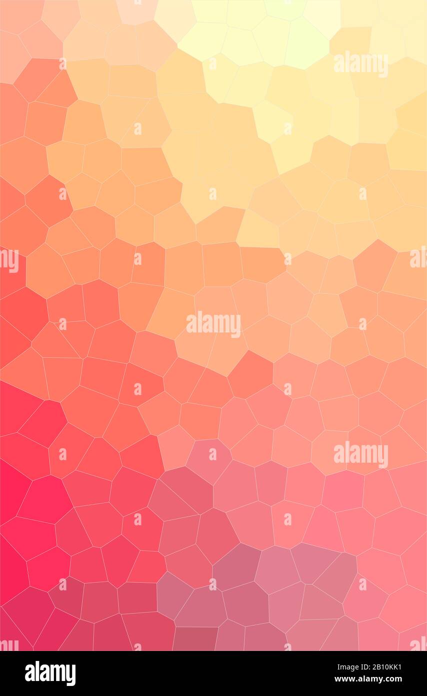 Abstract illustration of red, yellow Middle size Hexagon background ...