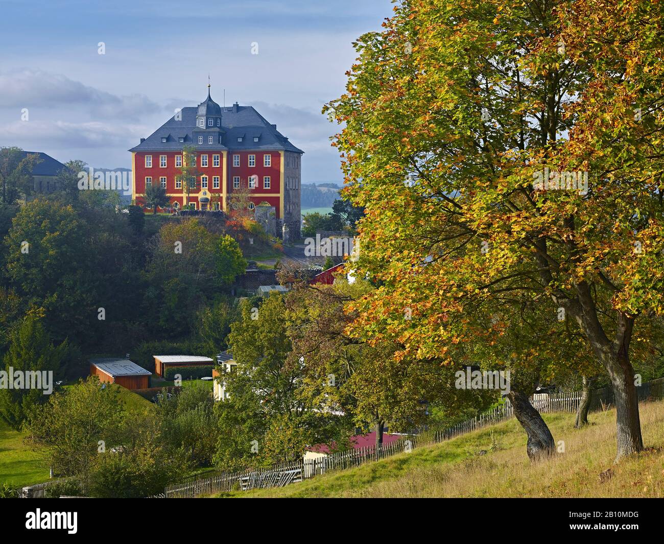 Brandenstein Castle near Ranis, Saale-Orla-Kreis, Thuringia, Germany Stock Photo