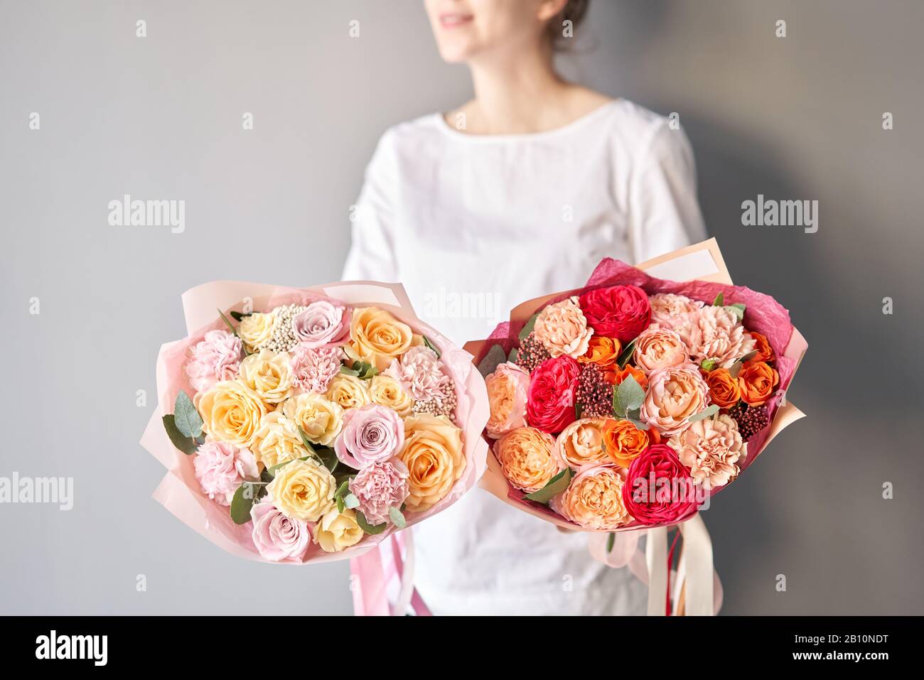 Two different color flower bouquet hi-res stock photography and images ...