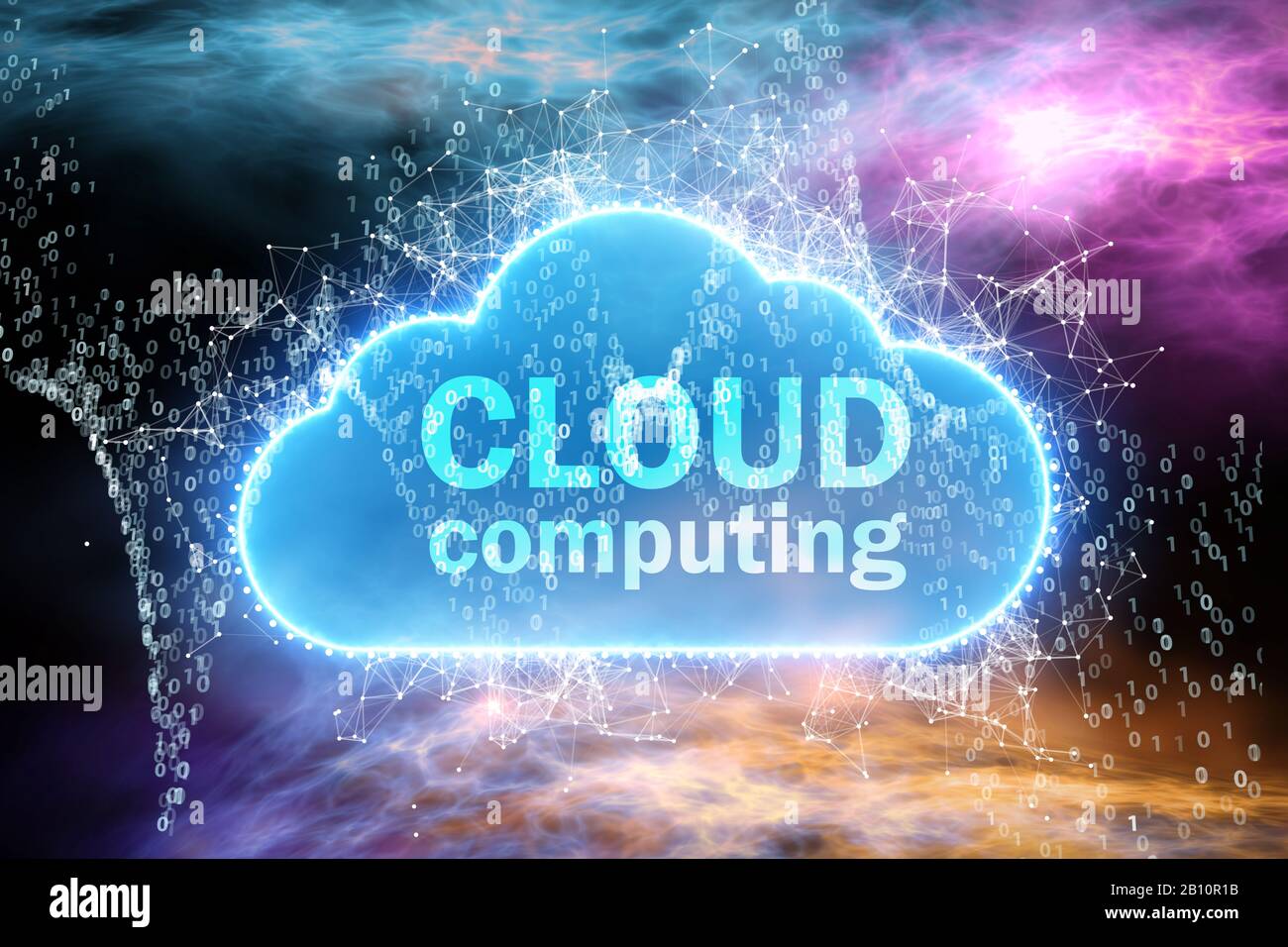 The cloud computing concept - 3d rendering Stock Photo - Alamy