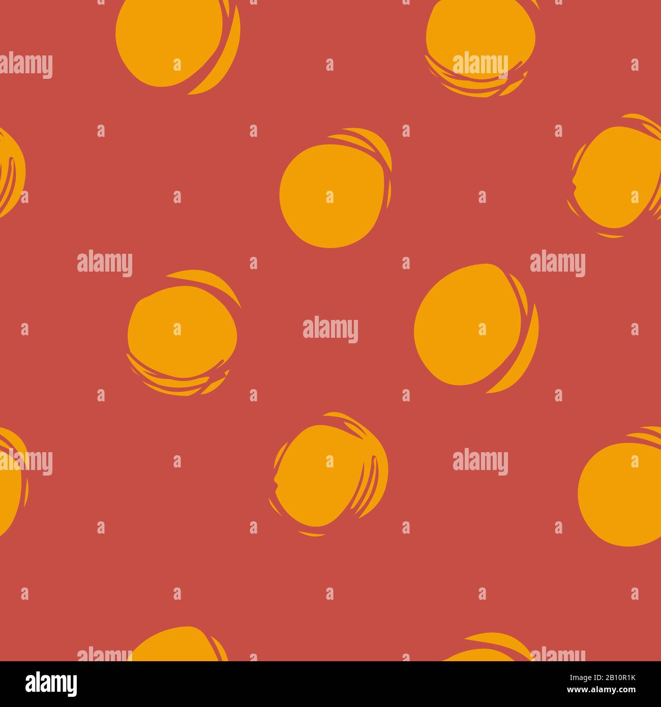 Seamless pattern consisting of circles hand drawn. Stock Vector