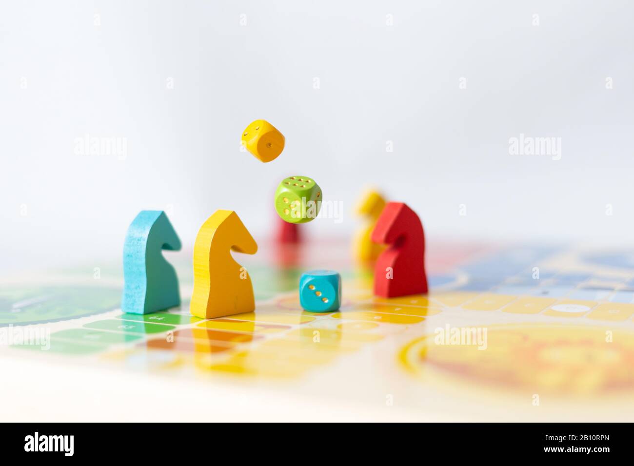Ludo board game figurines. 3D Stock Photo - Alamy