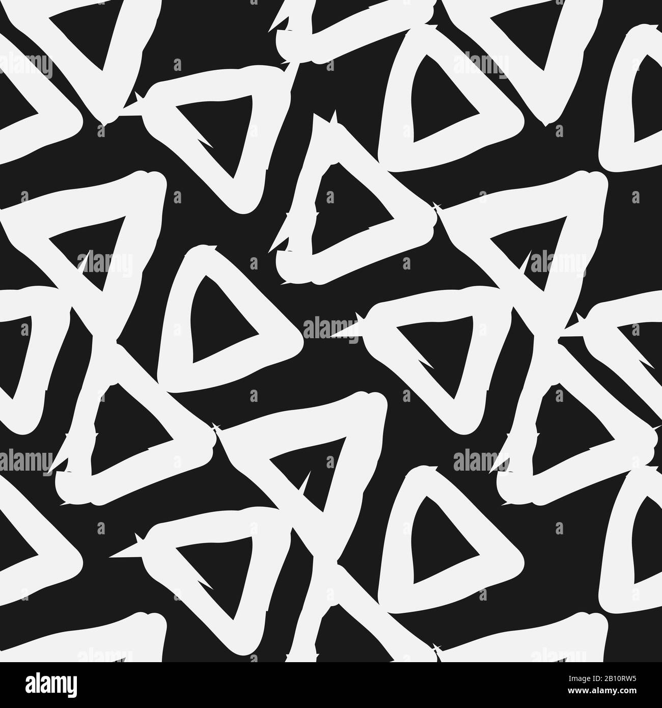 A seamless pattern of triangles, black white Stock Vector Image & Art