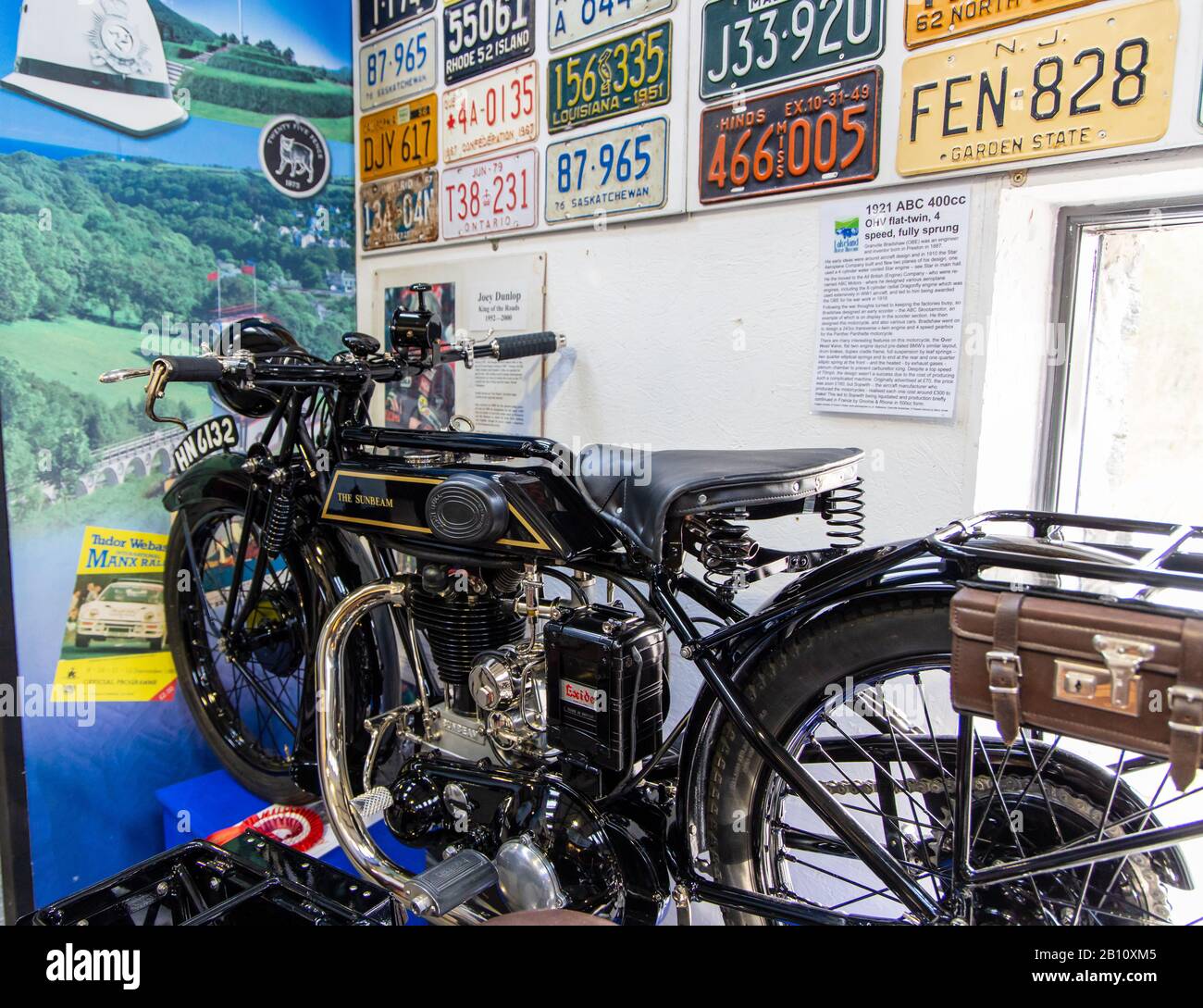 Car and Motor Museum, Lakeland Motor and Blue bird Lake District Stock Photo