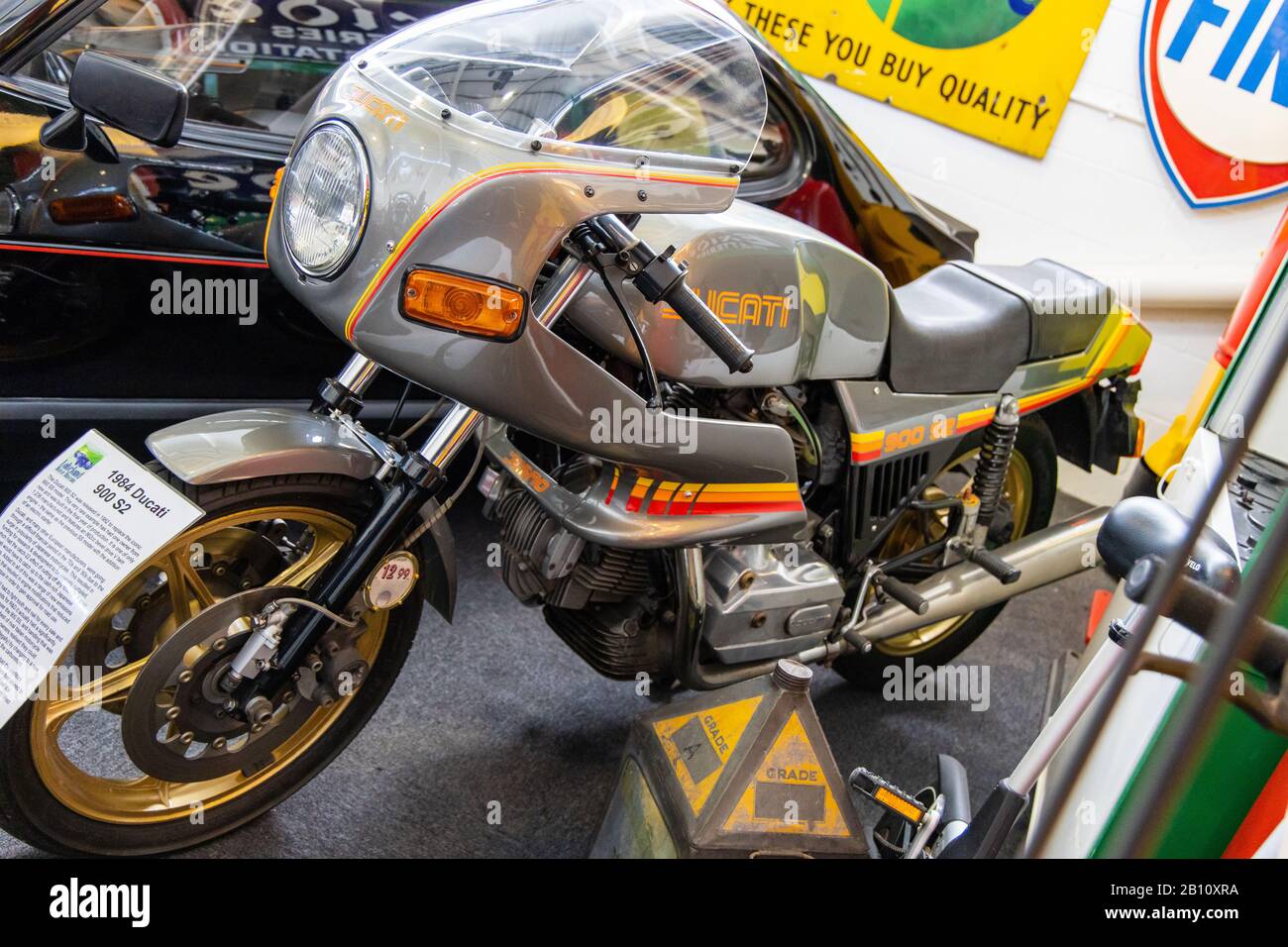 Ducati 900 S2, Car and Motor Museum, Lakeland Motor and Bluebird Lake District Stock Photo