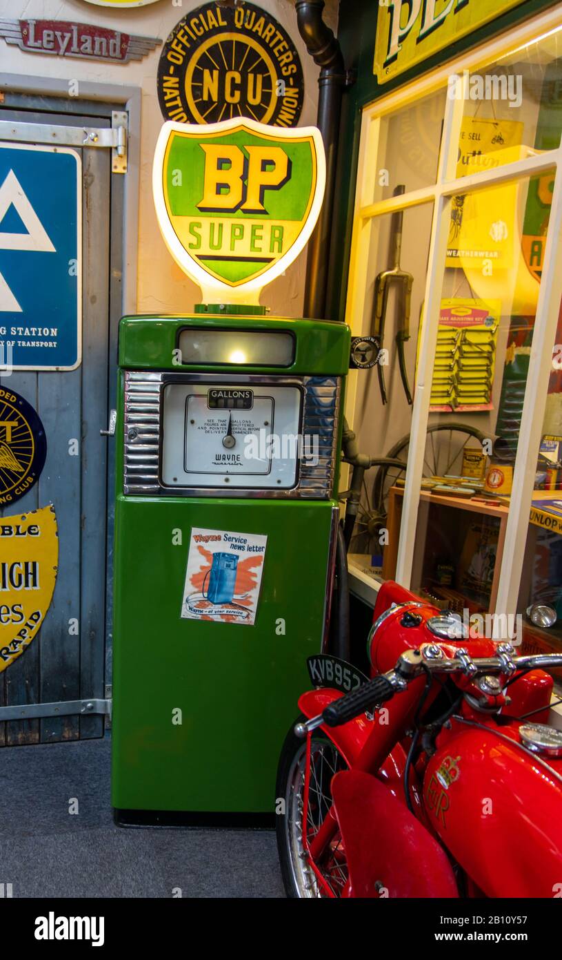 Car and Motor Museum, Lakeland Motor and Blue bird Lake District Stock