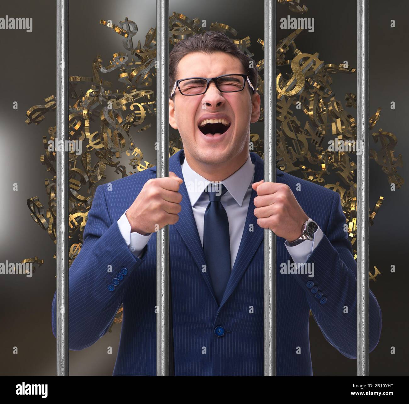 The businessman in prison for monetary fraud Stock Photo - Alamy