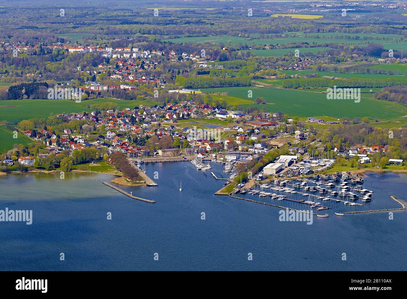 Putbus and Lauterbach with harbor, Ruegen, Mecklenburg West Pomerania