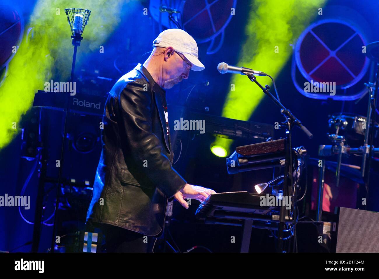 Birmingham, UK. 21 February, 2020. Tiny Electronic Pets perform a support set at Birmingham Town Hall as part of Midge Ure's '1980 Tour'. © Ken Harrison Stock Photo