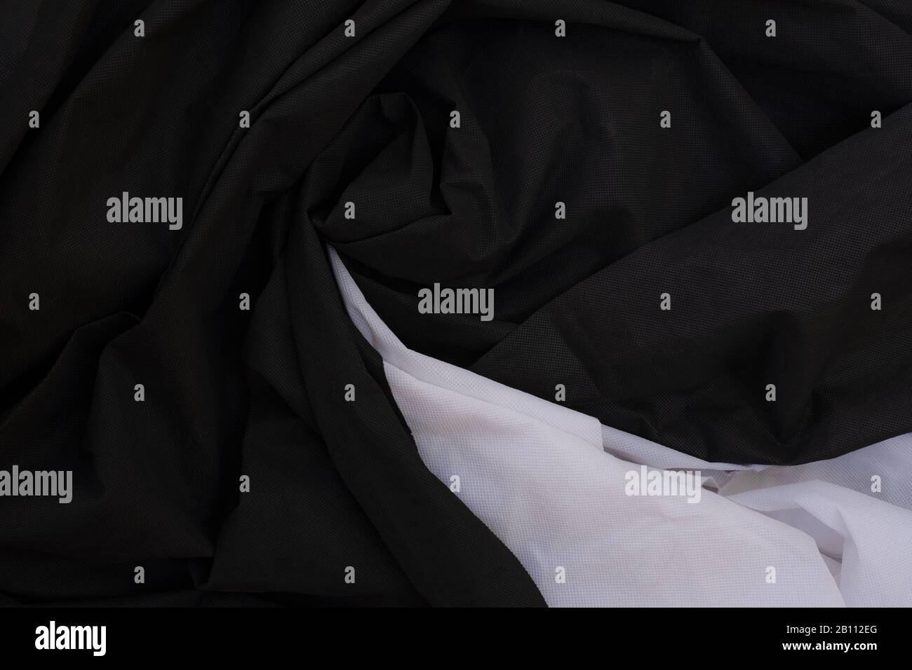 Cloth waves close up the background, Stacked Creased fabric 3 color