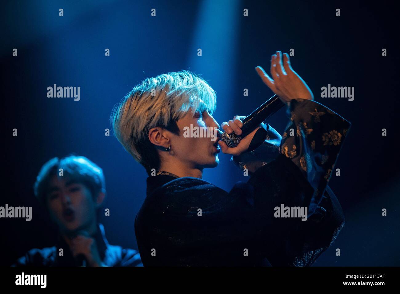 Copenhagen, Denmark. 21st Feb, 2020. The South Korean idol group M.O.N.T performs a live concert at Pumpehuset in Copenhagen. (Photo Credit: Gonzales Photo/Rod Clemen/Alamy Live News). Stock Photo