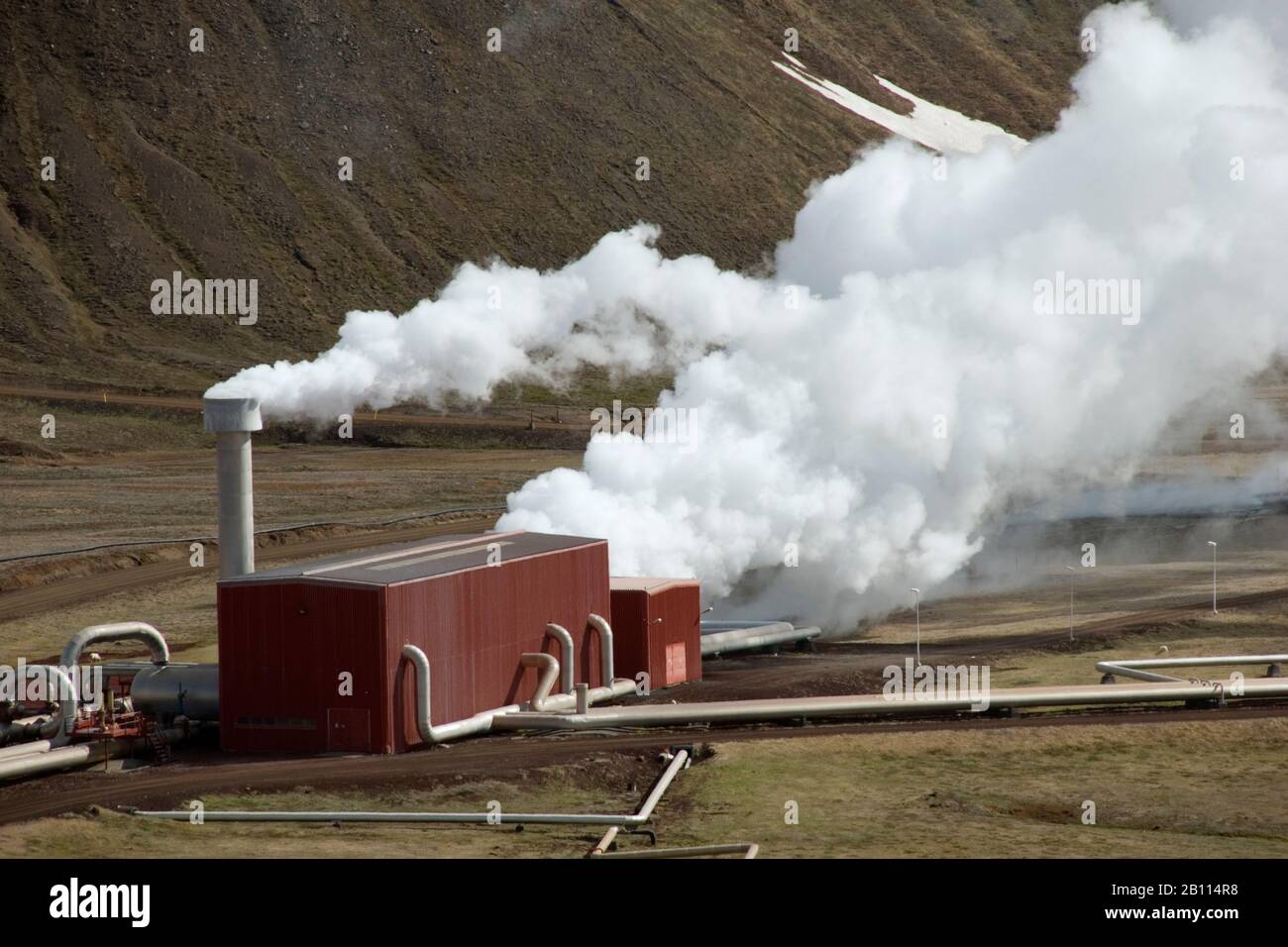 power station Kroefluvirkjun, Iceland Stock Photo