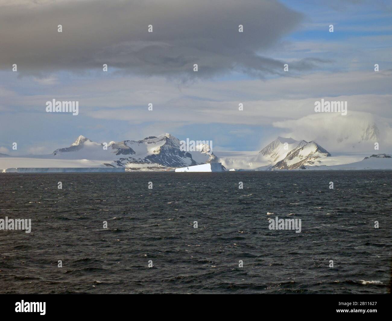 landscape at the Weddell Sea, Antarctica, Weddell Sea Stock Photo
