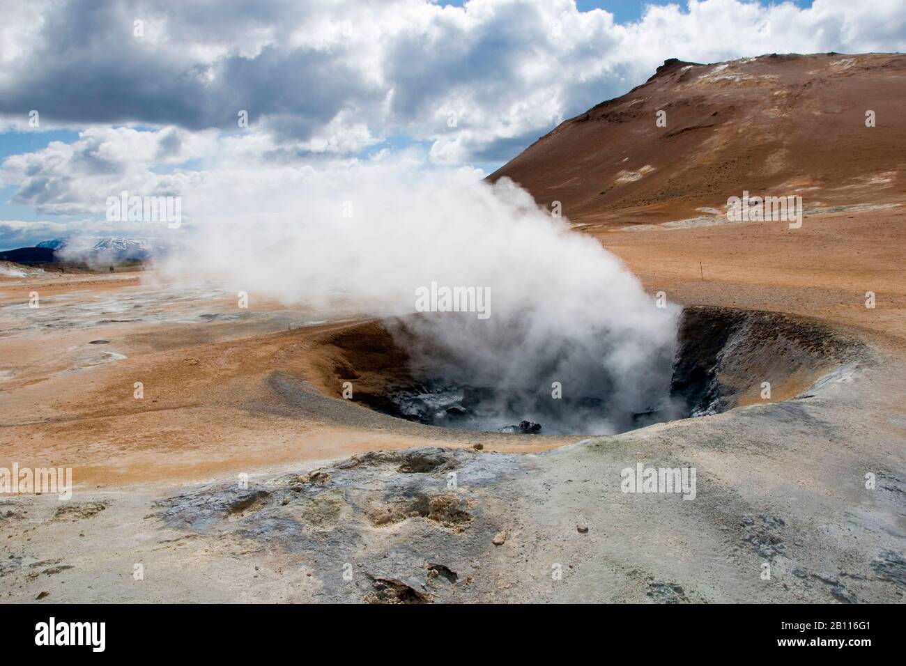 Hot springs at the Myvatn, Iceland, Myvatn Stock Photo