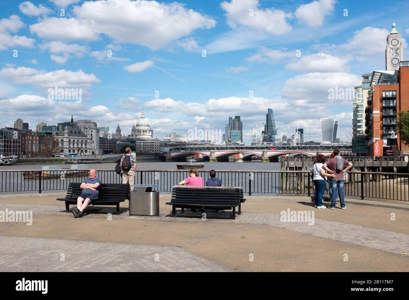 Waterfront, Queens Walkway, London, UK Stock Photo Alamy