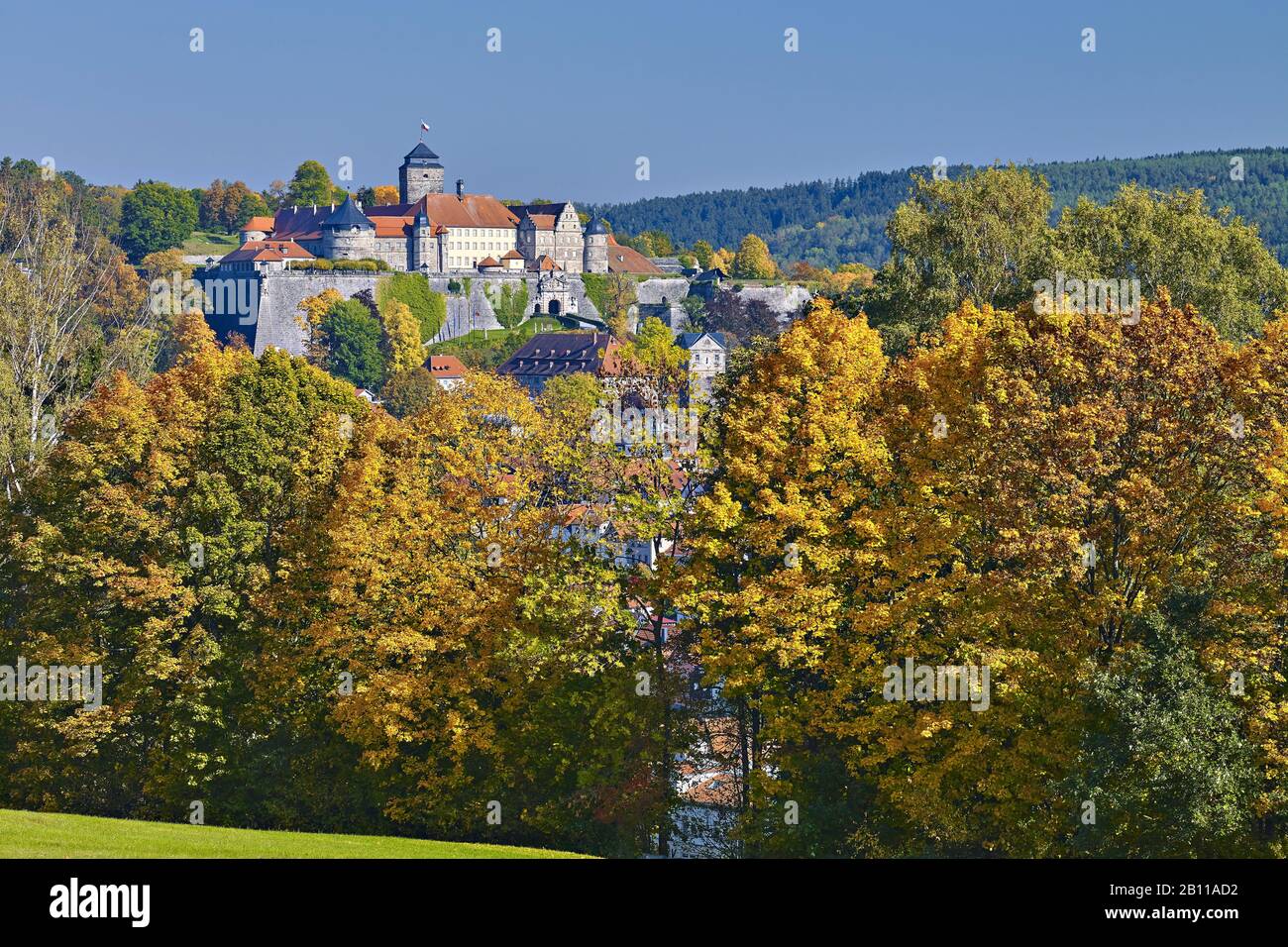 Rosenberg Fortress in Kronach, Upper Franconia, Bavaria, Germany Stock Photo