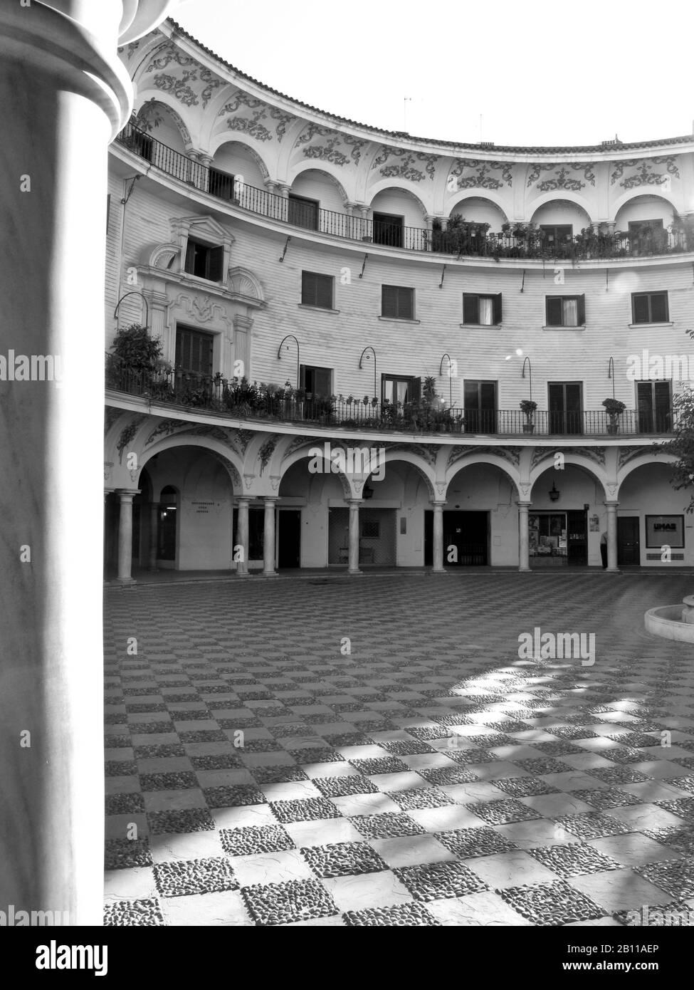 Plaza del Cabildo, Cabildo square, Sevilla, Andalucia. Spain Stock Photo
