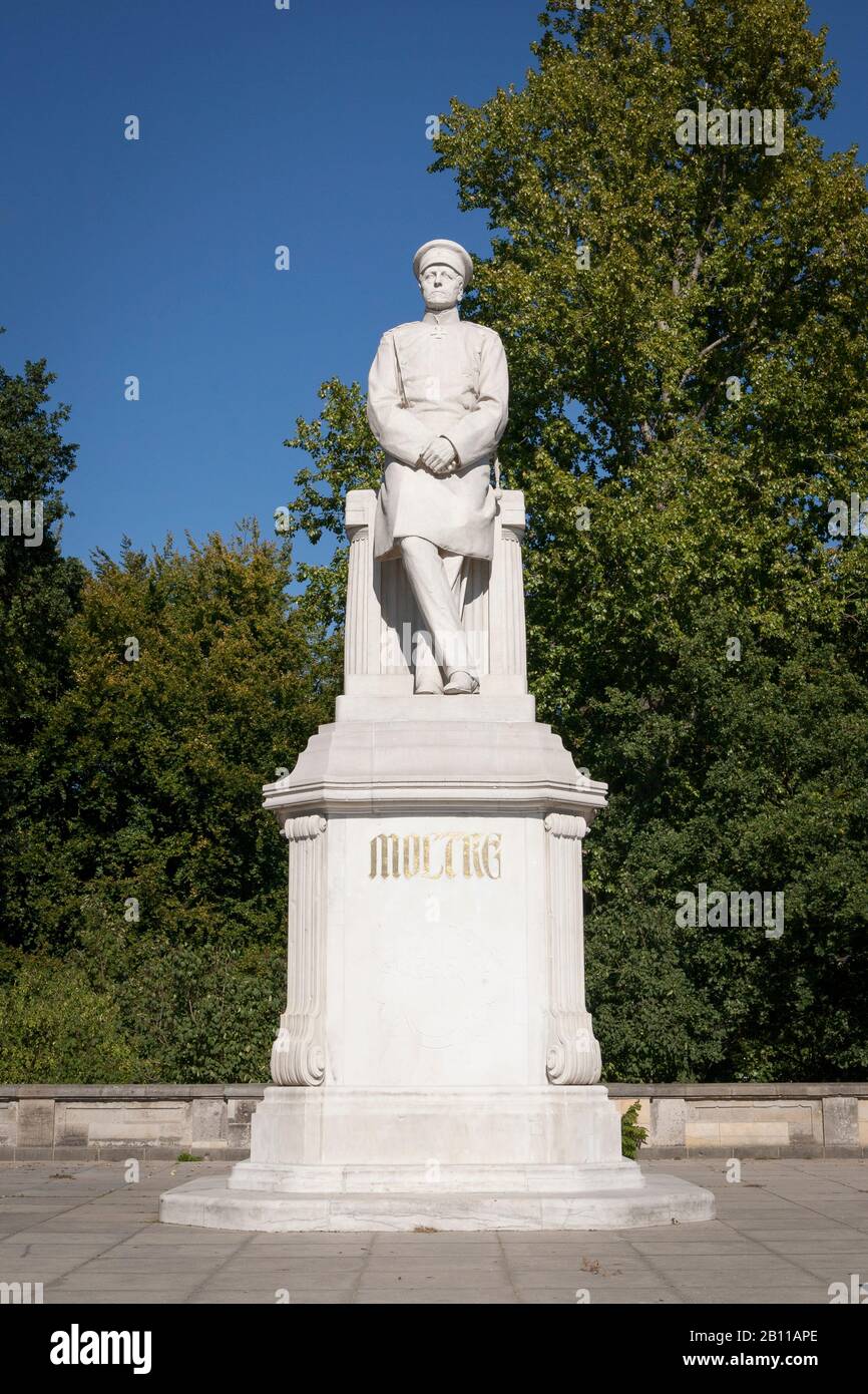 Helmuth Karl Bernhard von Moltke Monument, Großer Stern, Tiergarten, Berlin Stock Photo