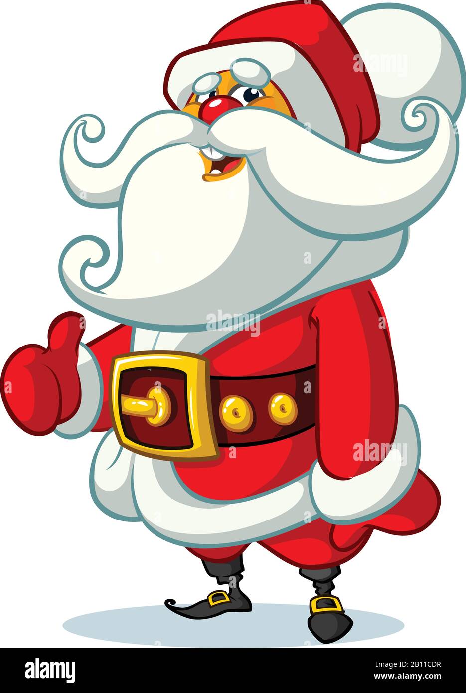 Funny cartoon Santa claus character design isolated . Vector Christmas  illustration Stock Vector Image & Art - Alamy
