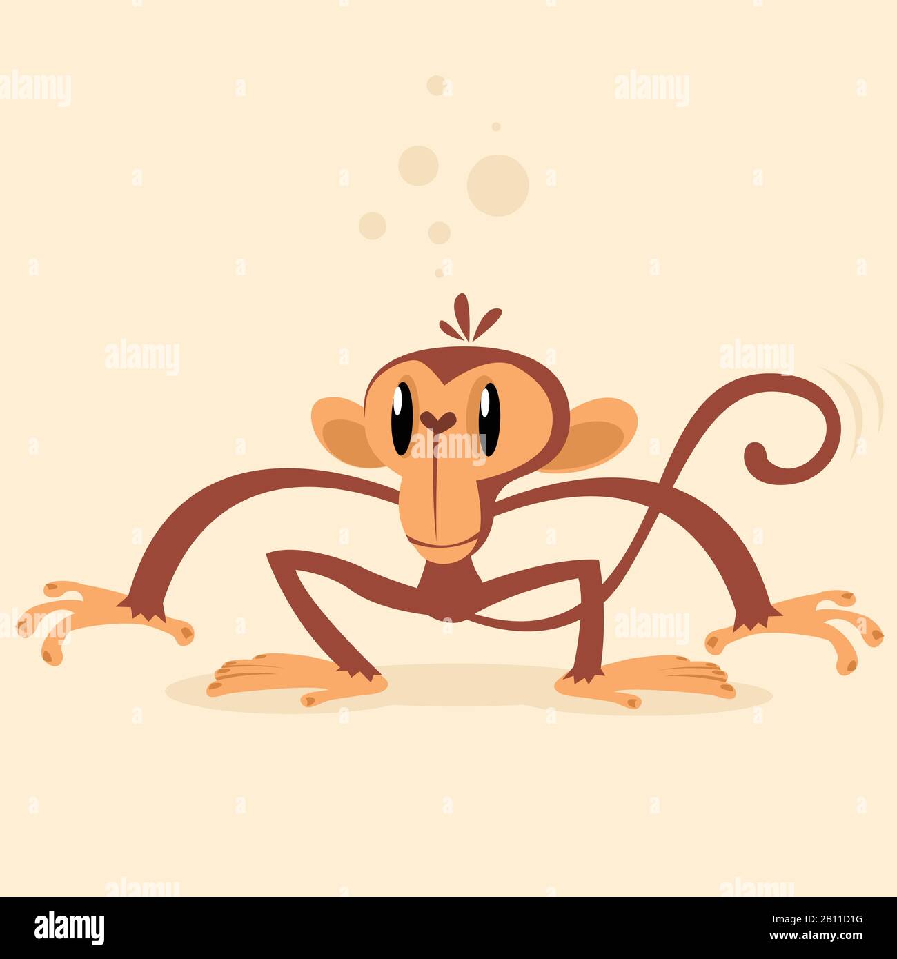 Cheeky Monkey Character Vector Mascot Stock Vector Image Art Alamy