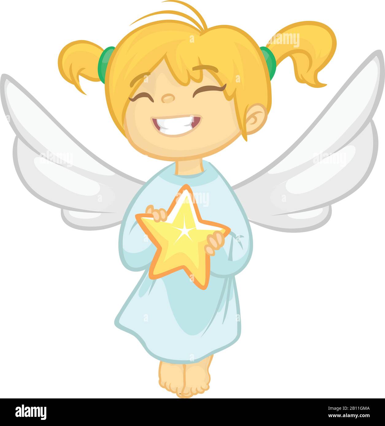 Cute cartoon Christmas angel holding a star. Vector illustration isolated Stock Vector Image & Art - Alamy Cute cartoon Christmas angel holding a star. Vector illustration isolated Stock Vector Image & Art - Alamy