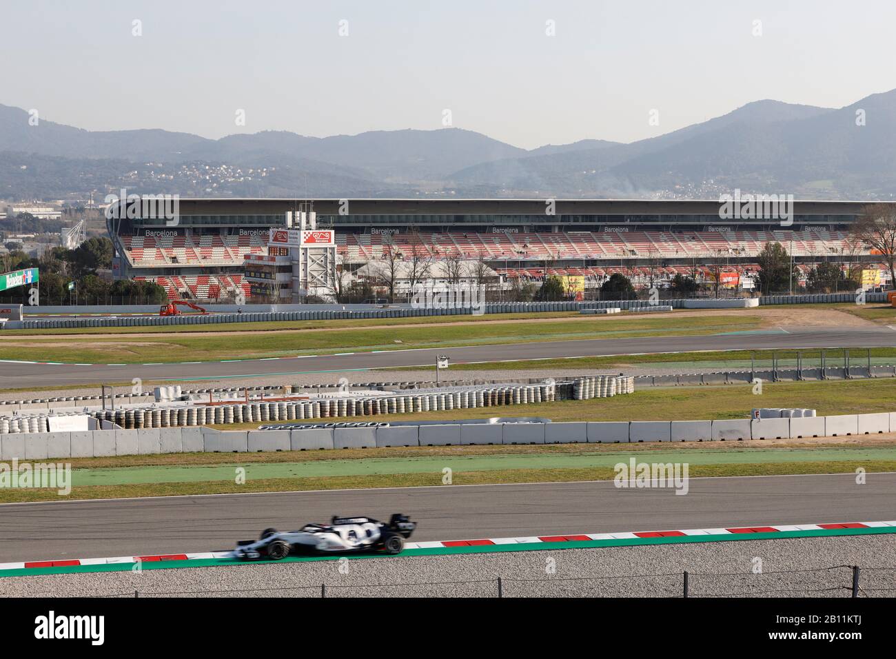 F1 Winter Testing at Montmelo circuit, Barcelona, Spain Stock Photo