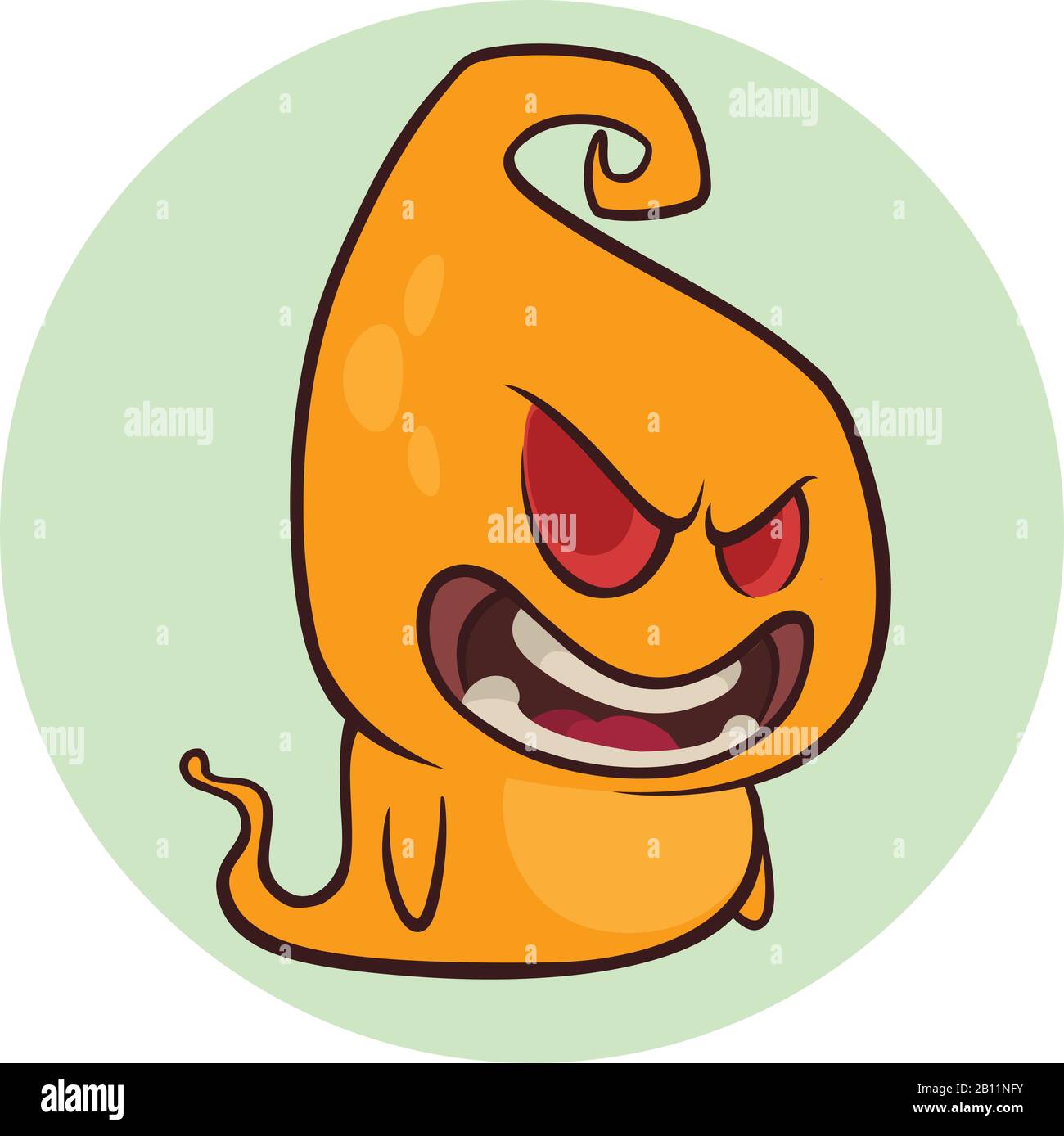 Naughty ghost smiling cartoon. Halloween vector illustration Stock Vector