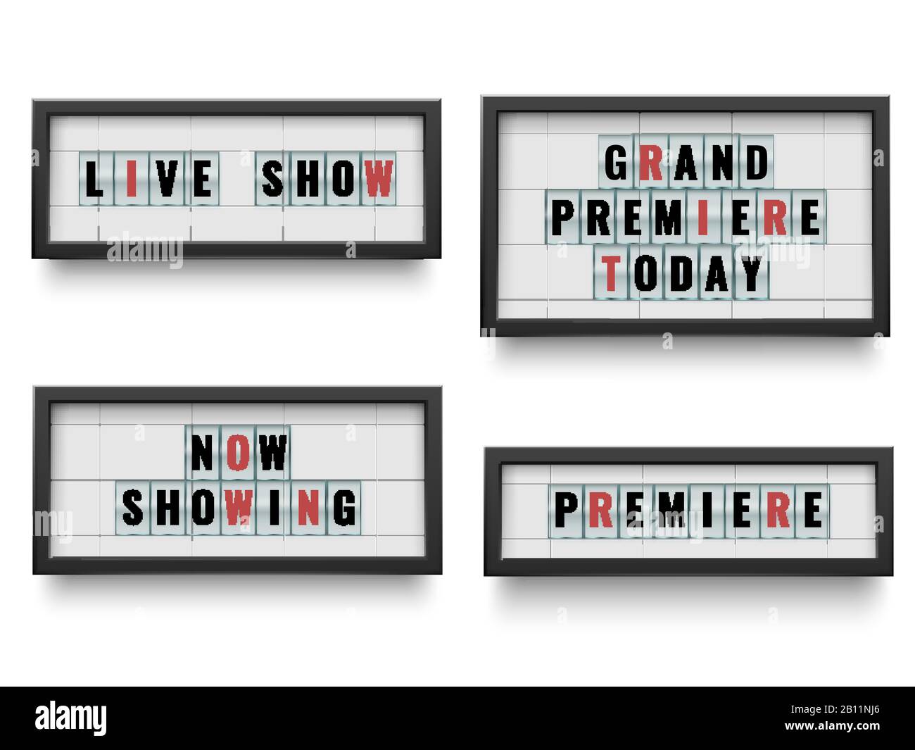 Cinema lightbox sign. Illuminated light box billboard panels or lcd sc By  Tartila