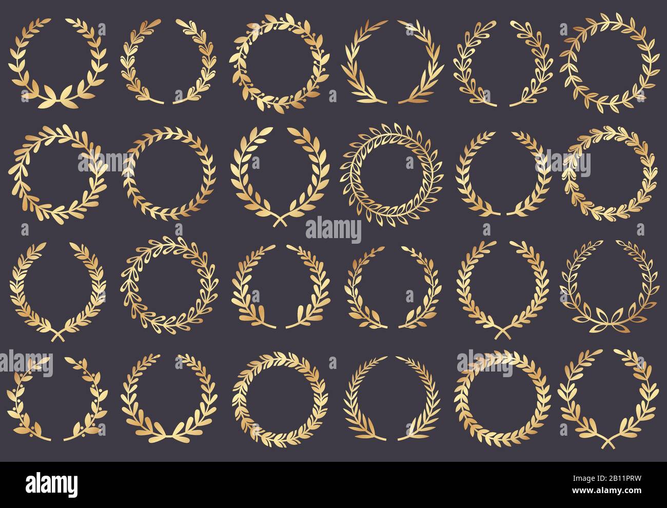 Golden laurel wreath. Movie festival awards, winner actress awarded