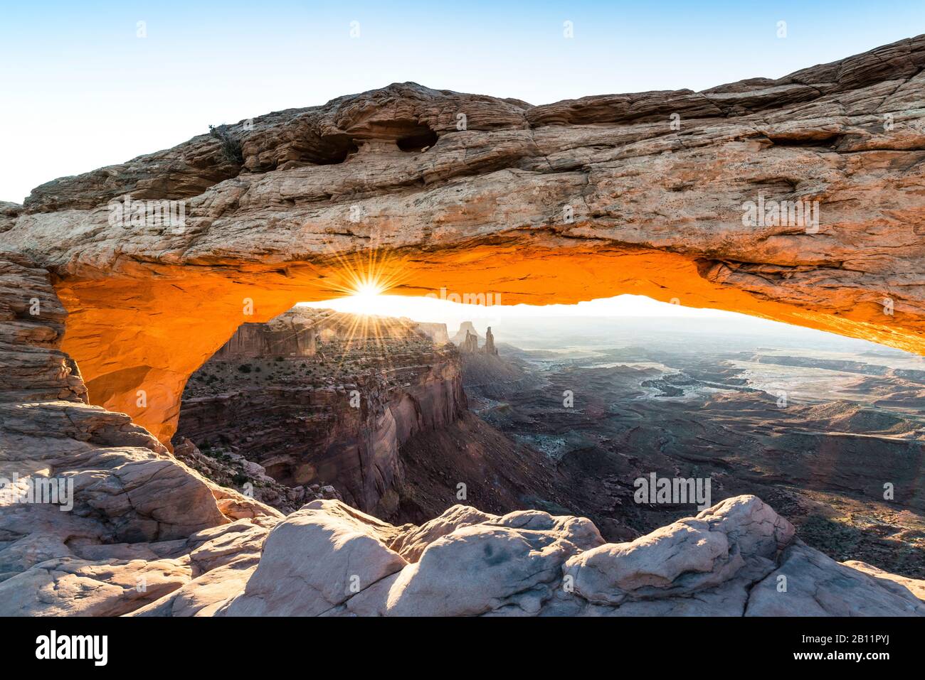 Mesa Arch, Canyonlands National Park, Utah, USA Stock Photo