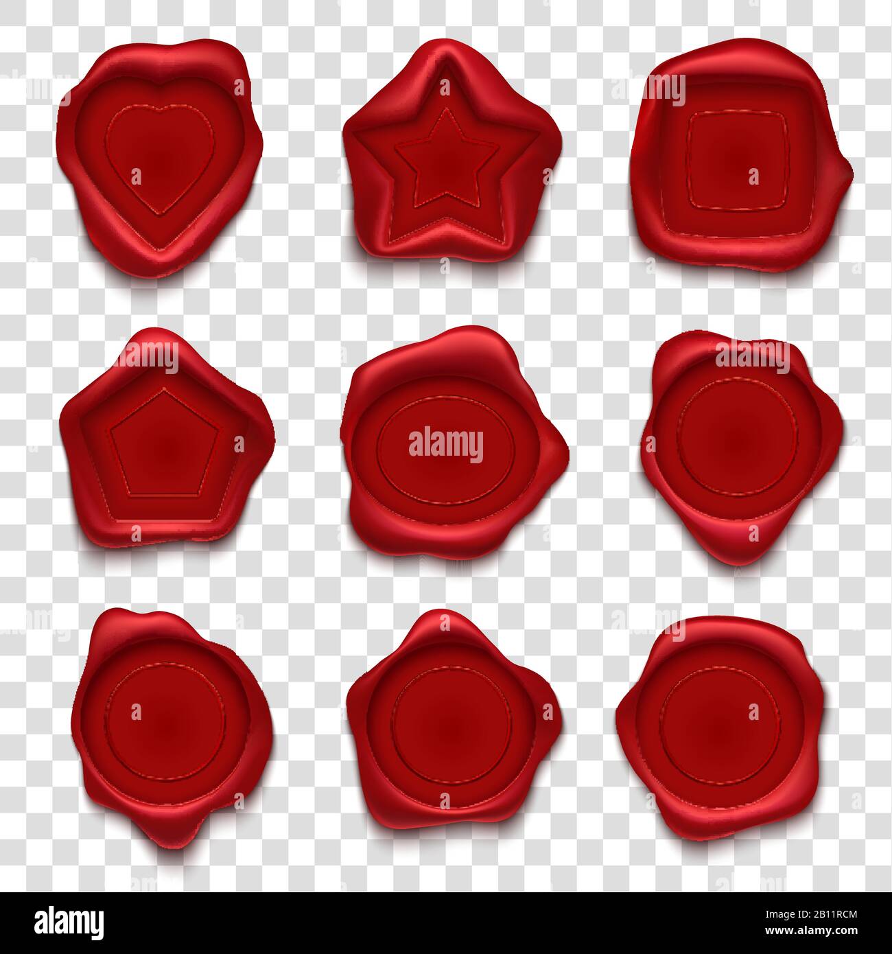 Wax seal. Vintage envelope post stamp, elegant document and