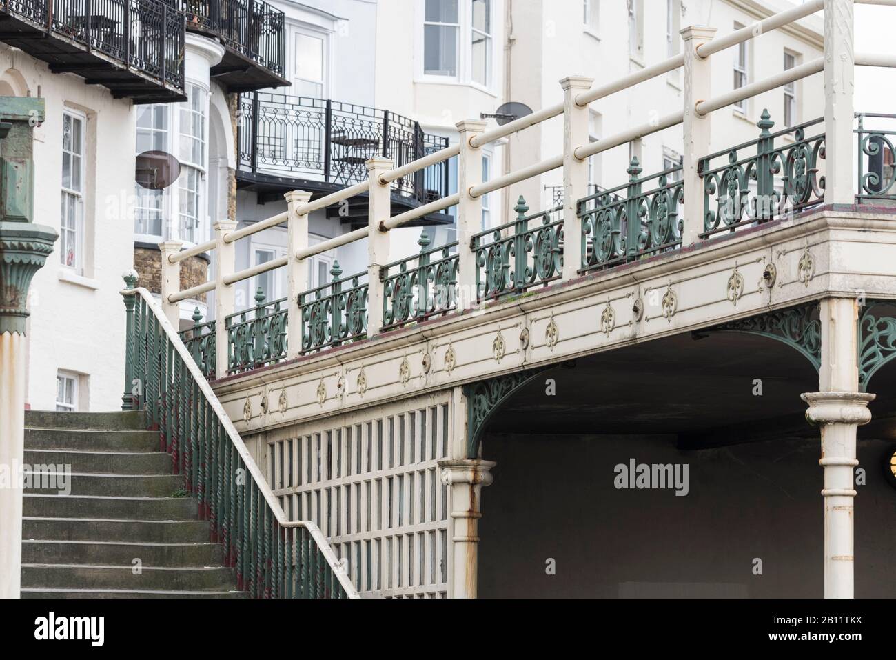 Victorian Shelter On Marine Drive Margate Kent Stock Photo Alamy
