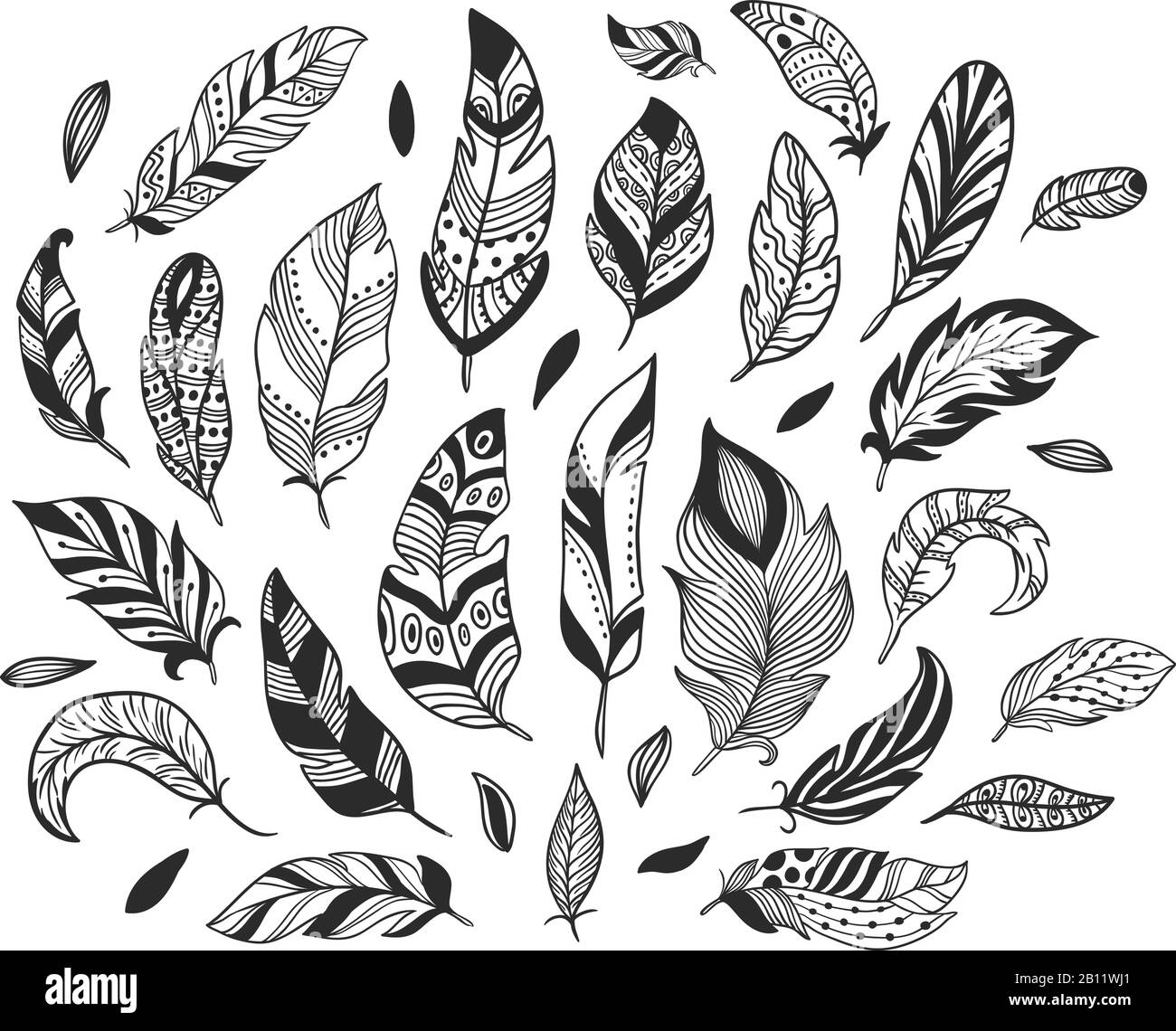 Hand drawn pencil sketch with stroke. Black doodle on white background.  Vector illustration Stock Vector Image & Art - Alamy