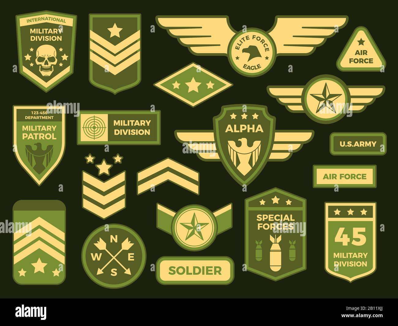 Military badges hi-res stock photography and images - Alamy