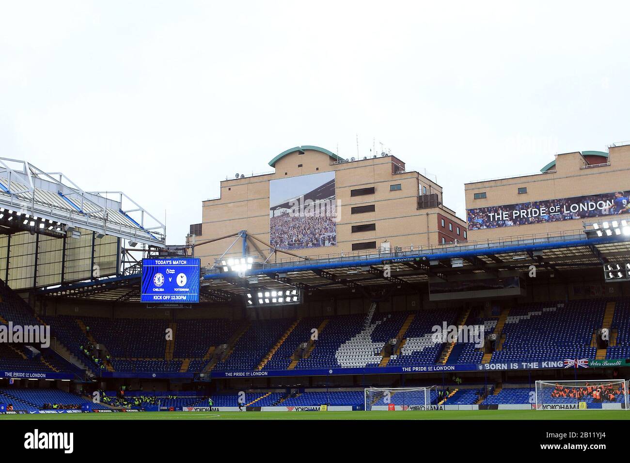 LONDON, ENGLAND - FEBRUARY 14: Stamford Bridge Stadium on February