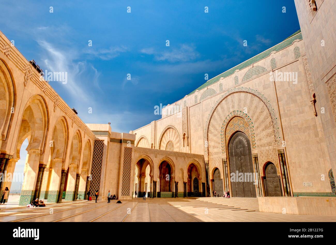 Hasan II Mosque, Casablanca, Morocco Stock Photo