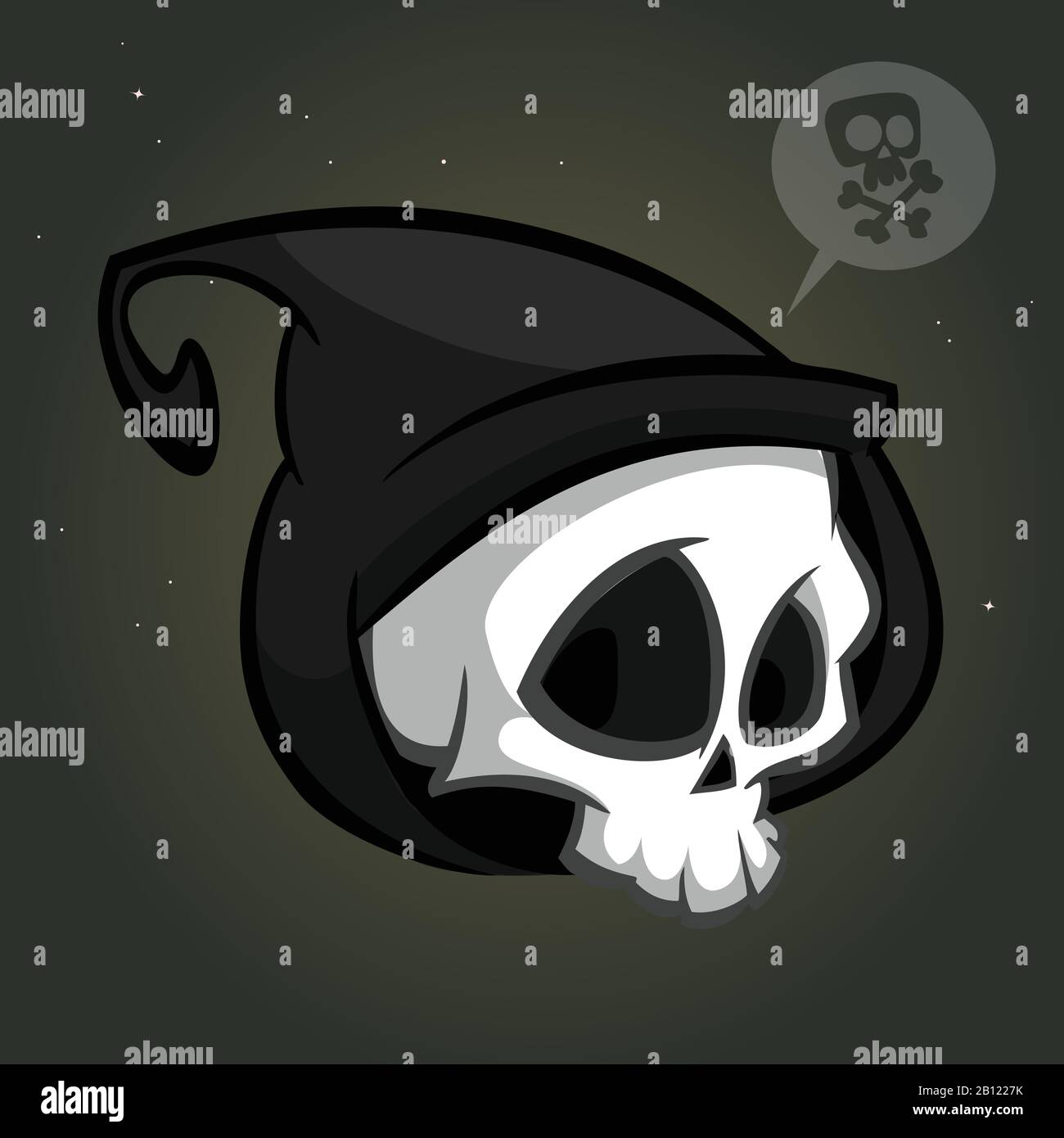 Grim reaper logo mascot vector Stock Vector